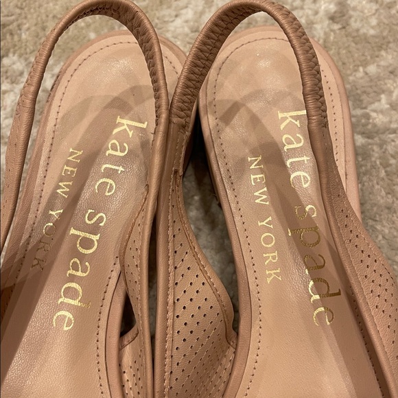 Kate Spade - Veronica Perforated Leather
Slingback Flats Size 7.5 B - Picture 6 of 13